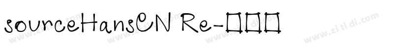 sourceHansCN Re字体转换